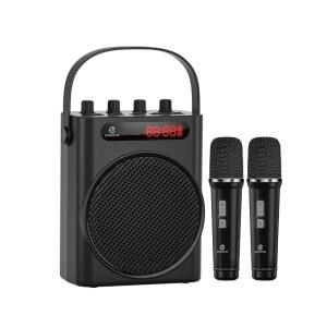 [미국배송] ZOWEETEK 강력한 음성 증폭기(2개의 무선 마이크 포함) 휴대용 스피커(마이크 노래방 기기 불투스 스피커 PA 시스템 메가폰 지원 TF 카드 USB 기타 AUX