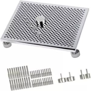 콜라시 와이어 굽힘 지그 와인딩 컴팩트 금속 30 페그 DIY 성형 도구 보드 주얼리 제작 세트 초보자용