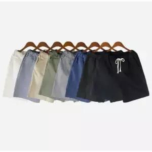 시원한 마바지 남성 팬츠 5부 밴딩 여름 데일리 반바지 (WFJ5X9E)