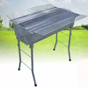 스탠드왕대 스텐 바베큐그릴 N51 캠핑용 윙테이블포함 숯불 바비큐그릴