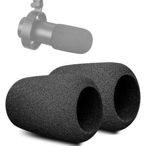 [미국배송] PIFINE K688과 호환되는 팝 필터 녹음 및 스트리밍을 위한 고밀도 스폰지 마이크 윈드스크린으로 배경 소음 감소 2PCS