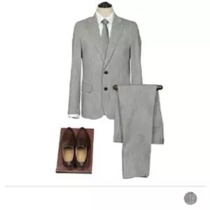 고품질 여름 원버튼 오피스룩 남성슈트 댄디 더블수트 면접 (WFJREUJ)