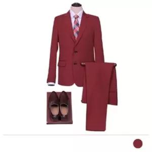 고품질 남성슈트 투버튼 20대 정장세트 빅사이즈 춘하복 봄 (WFJREU7)