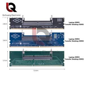 DDR3 노트북-데스크탑 메모리 어댑터 카드 SO-DIMM-PC DIMM RAM 커넥터