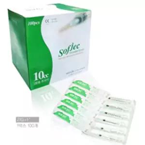 멸균 의료용 1회용주사기 10cc 100개입 외과 바늘 무침 매장 침