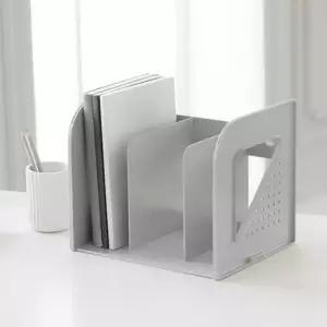 쿨그레이 - 3단 책꽂이 책상 서류 정리 파일꽂이 데스크 진열대 3단책꽂이 (WFK5NBC)