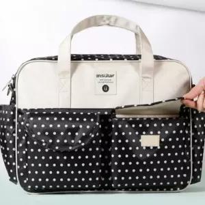 기저귀가방 가방 아기 가벼운 방수 포켓 도트백 (WFJ6ZOE)