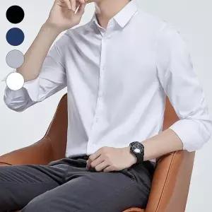 남자 슬림핏 와이셔츠 옷 구김 반팔 (WFK6DT8)