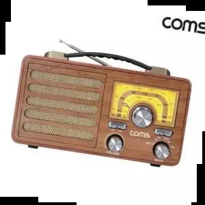 생활잡화 주방용 레트로 라디오 스피커 Brown