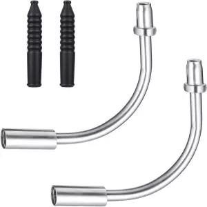 자이언트리 바이크 V 브레이크 누들 케이블 가이드 파이프 4Pcs 및 엔드 캡 액세서리 산악 도로 자전거