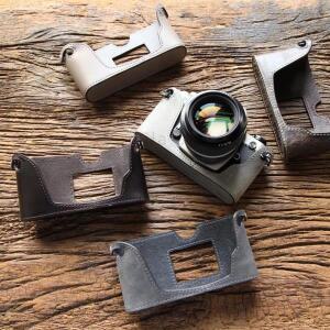 핸드워크 사진 카메라  가죽 가방 바디 박스 케이스 니콘 FM2 FE FM3A 보호 슬리브 베이스