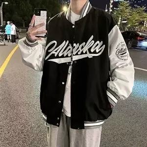 [모로엠]레터링 컬러 남성 바시티 겨울 점퍼 ON-JUA-QWFK9IDW