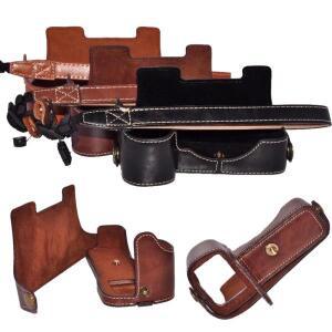 PU 가죽 하프 백 케이스 소니 A7III A7R3 ILCE-A7RIII Mark A9 카메라 하단 커버 보호대