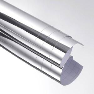 벽 장식용 스티키아트 유연 거울 스티커 시트 자체 접착 은 벽지 껍질을 벗기고 거울에 붙여서 비유리 반사 12