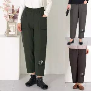 [엄마옷 로즈맘] 세종꽃자수털안감패딩바지