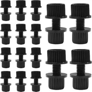 무키다 16 PCS 나일론 번호판 커버 나사 방청 프레임 홀더 볼트 및 너트 자전거 요트용 플라스틱