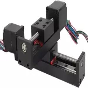 S25HH0 미니 T형 슬라이딩 테이블 레일 선형 스테이지 50-300mm 스트로크 네마11 28mm 스테퍼 모터 XYZ 축