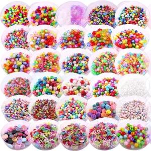 구슬 비즈구슬 아크릴 비즈공예 팔찌만들기 -통포장 구슬 비즈공예 비즈