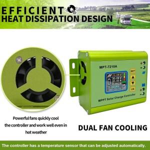 MPT-7210A 24V/36V/48V/60V/72V MPPT 태양 전지 충전기 패널 디지털 컨트롤러 10A 부스트 전압 모듈 600W