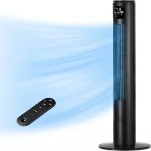 리모컨이 있는 46인치 타워형 선풍기 24시간 타이머가 침실용 28피트/s 3단 속도의 120° 진동 모드의