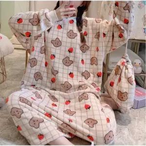 수면잠옷 홈웨어 원피스잠옷 파자마 가운 선물 기모