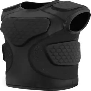 스포츠 페인트볼 축구 야구 로스용 유소년 패딩 셔츠 가슴 갈비 보호대 5패드가 있는 압박 조끼