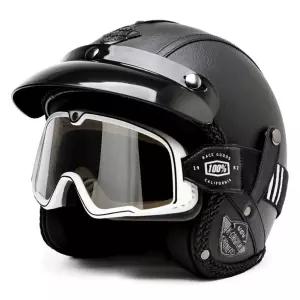 레트로 오토바이 헬멧 바이크 스쿠터 하프 경량 하이바