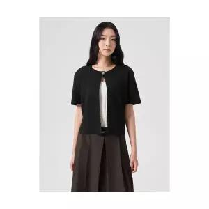 [국내매장정품] 에잇세컨즈 8SECONDS 버튼 포인트 니트 가디건 카디건 블랙 (35485AMQ35) 35485AMQ35 17693