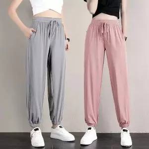 여성츄리닝 통기성 바지 여름 트레이닝 홈웨어 (WFJ7P7H)