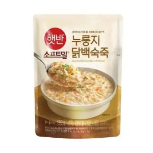 CJ 누룽지닭백숙죽 420g 햇반 스프트밀 누룽지닭백숙죽