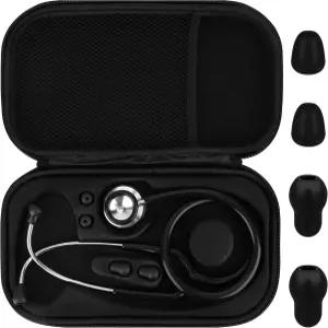 플렛펫 하드 청진기 케이스 범용 보호 휴대용 이어팁 4개(2가지 크기) 및 탈착식 EVA 내부 상자 1개 포함