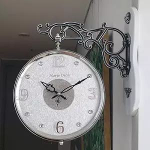 글리터 무소음 양면시계 (실버화이트) W4D0F5E