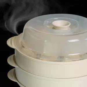 국산 전자레인지 찜기 2단세트 전자렌지 용기 만두찜기