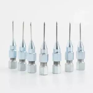 노즐 니들 바늘 구리스 커플러 주입 헤드 탈착식 그리스건 팁 정밀