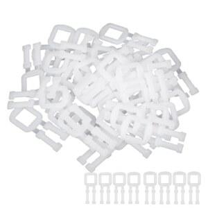 포장용 Arrerr 100 팩 박스 포장 스트래핑 버클 플라스틱 수동 밴딩 클립 그 씰 롤 폴리에스터 1/2 인치 스트랩 코일 풀 테이프 웨빙