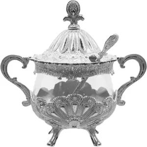 Tsnamay 6.1 주방 커피 바와 결혼식 파티 뚜껑과 숟가락 설탕 그릇 슈가 큐브와 파우더 용기 소금 서버