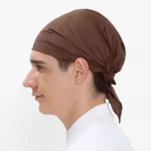 브라운 쉐프두건 주방두건 키친두건 카페두건 조리용 머리스카프