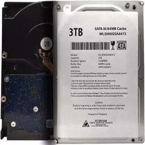 WL 3TB 7200RPM 64MB 캐시 SATA III 6.0Gb/s 3.5인치 내장 데스크탑 하드 드라이브(RAID NAS DVR PC용) 1년