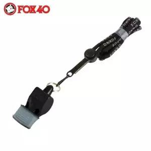 CMG 호루라기 스포츠호각 검정 클래식 폭스 줄포함 (WFJ7T85)