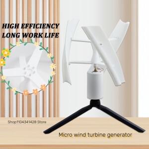 1-25W 수직축 마이크로 풍력 터빈 브러시리스 DC 발전기 3D 프린팅 PAL 소재로 전기를 생성할 수 있습니다