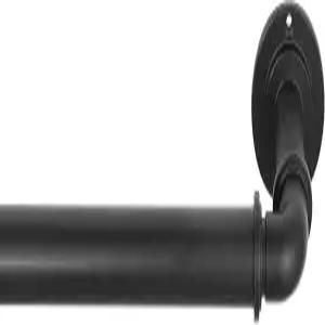 MODE 산업실 다크닝 컬렉션 1 1/8인치 직경의 산업용 커튼봉 세트 강철 벽 장착 확장형 빛 차단 36인치에서