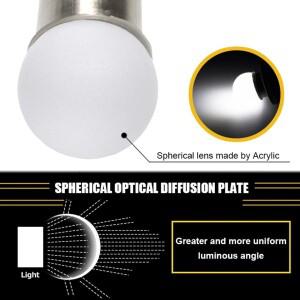 루보식 아크릴 1156 Led 전구 P21w R10W Ba15s 오토바이 자동차 램프 액세서리 드롭  지원