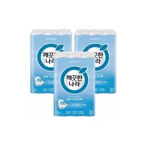 깨끗한나라 순수 시그니처 27ml 30롤x3팩 2130873 J