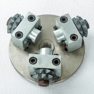 110mm 연마 공구 부시 해머 합금 리치 롤러, 석재 대리석 화강암 콘크리트 바닥 및 광택용