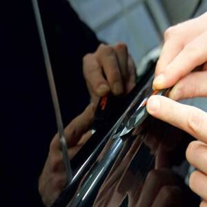 루보식 3/5/7/10CM 광택 블랙 비닐 창 트림 필름 아웃 자기 접착 스트라이프 테이프 자동차 인테리어 후드