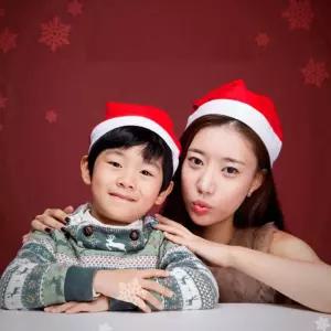 산타모자 2종 크리스마스 파티 성탄절 이벤트 산타복 산타모자 크리스마스