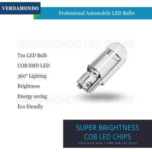 루보식 168 자동차 LED COB 램프 방향 지시등 독서 번호판 돔 전구 백색 적색 황색 194 W5W T10 12V DC 2