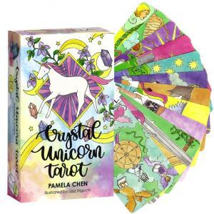 크리스탈 유니콘 타로 레저 엔터테인먼트 카드 가족 모임 운세 데크 보드 게임