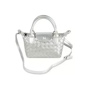여성 토트백 토트크로스 웨빙 데일리 가방 실버 (WFK9AGD)