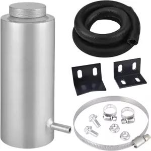 이블 에너지 냉각수 오버플로 탱크 라디에이터 병 800ml 범용 알루미늄 실버